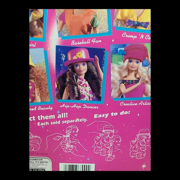 Vintage Barbie Mattel Magic Change Hair Hip Hop Dancer - Picture 7 of 8